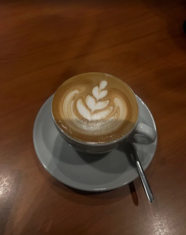 Cappuccino with latte art